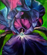 Iris purple. 2016. Oil on canvas 60x50 cm